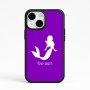 כיסוי בעיצוב אישי עם השם שלך לדגם - Apple iPhone 15 בעיצוב בתולת ים - אישה