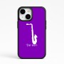 כיסוי בעיצוב אישי עם השם שלך לדגם - Apple iPhone 15 בעיצוב סקסופון