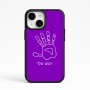 כיסוי בעיצוב אישי עם השם שלך לדגם - Apple iPhone 15 בעיצוב יד