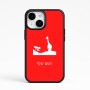 כיסוי בעיצוב אישי עם השם שלך לדגם - Apple iPhone 15 בעיצוב ג'ירפה באפריקה