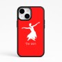 כיסוי בעיצוב אישי עם השם שלך לדגם - Apple iPhone 15 בעיצוב בלרינה