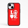 כיסוי בעיצוב אישי עם השם שלך לדגם - Apple iPhone 15 בעיצוב אהבה