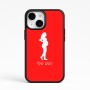 כיסוי בעיצוב אישי עם השם שלך לדגם - Apple iPhone 15 בעיצוב אישה בהריון