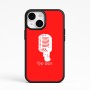 כיסוי בעיצוב אישי עם השם שלך לדגם - Apple iPhone 15 בעיצוב מיקרופון