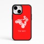 כיסוי בעיצוב אישי עם השם שלך לדגם - Apple iPhone 15 בעיצוב רוכב טרקטורונים