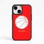 כיסוי בעיצוב אישי עם השם שלך לדגם - Apple iPhone 15 בעיצוב כדורסל