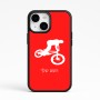 כיסוי בעיצוב אישי עם השם שלך לדגם - Apple iPhone 15 בעיצוב רוכב אופניים