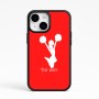 כיסוי בעיצוב אישי עם השם שלך לדגם - Apple iPhone 15 בעיצוב מעודדת