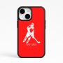 כיסוי בעיצוב אישי עם השם שלך לדגם - Apple iPhone 15 בעיצוב שחקן הוקי