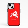 כיסוי בעיצוב אישי עם השם שלך לדגם - Apple iPhone 15 בעיצוב מוטוקרוס