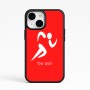 כיסוי בעיצוב אישי עם השם שלך לדגם - Apple iPhone 15 בעיצוב רצים אולימפיים