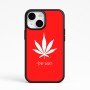 כיסוי בעיצוב אישי עם השם שלך לדגם - Apple iPhone 15 בעיצוב עלה מריחואנה - גראס