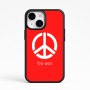 כיסוי בעיצוב אישי עם השם שלך לדגם - Apple iPhone 15 בעיצוב סמל השלום
