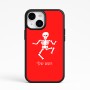 כיסוי בעיצוב אישי עם השם שלך לדגם - Apple iPhone 15 בעיצוב סקלטון