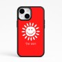 כיסוי בעיצוב אישי עם השם שלך לדגם - Apple iPhone 15 בעיצוב שמש