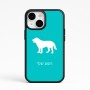 כיסוי בעיצוב אישי עם השם שלך לדגם - Apple iPhone 15 בעיצוב כלב