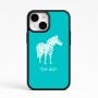 כיסוי בעיצוב אישי עם השם שלך לדגם - Apple iPhone 15 בעיצוב זברה
