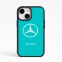 כיסוי בעיצוב אישי עם השם שלך לדגם - Apple iPhone 15 בעיצוב מרצדס-בנץ