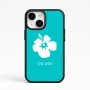 כיסוי בעיצוב אישי עם השם שלך לדגם - Apple iPhone 15 בעיצוב פרח היביסקוס