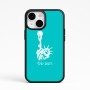 כיסוי בעיצוב אישי עם השם שלך לדגם - Apple iPhone 15 בעיצוב פסל החירות
