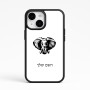 כיסוי בעיצוב אישי עם השם שלך לדגם - Apple iPhone 15 בעיצוב ראש פיל