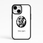 כיסוי בעיצוב אישי עם השם שלך לדגם - Apple iPhone 15 בעיצוב פני אריה