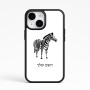 כיסוי בעיצוב אישי עם השם שלך לדגם - Apple iPhone 15 בעיצוב זברה