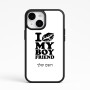 כיסוי בעיצוב אישי עם השם שלך לדגם - Apple iPhone 15 בעיצוב נשקי את חבר שלי