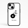 כיסוי בעיצוב אישי עם השם שלך לדגם - Apple iPhone 15 בעיצוב תקליטור - אזור מוזיקה