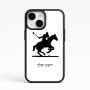 כיסוי בעיצוב אישי עם השם שלך לדגם - Apple iPhone 15 בעיצוב שחקן פולו - סוס