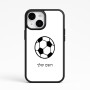 כיסוי בעיצוב אישי עם השם שלך לדגם - Apple iPhone 15 בעיצוב כדורגל כדור כדורגל