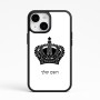 כיסוי בעיצוב אישי עם השם שלך לדגם - Apple iPhone 15 בעיצוב כתר מלכותי