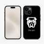 כיסוי בעיצוב אישי עם השם שלך לדגם - Apple iPhone 15 בעיצוב פרצוף בולדוג