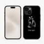 כיסוי בעיצוב אישי עם השם שלך לדגם - Apple iPhone 15 בעיצוב חתול