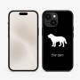 כיסוי בעיצוב אישי עם השם שלך לדגם - Apple iPhone 15 בעיצוב כלב