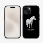 כיסוי בעיצוב אישי עם השם שלך לדגם - Apple iPhone 15 בעיצוב זברה