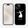 כיסוי בעיצוב אישי עם השם שלך לדגם - Apple iPhone 15 בעיצוב בלרינה