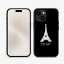 כיסוי בעיצוב אישי עם השם שלך לדגם - Apple iPhone 15 בעיצוב מגדל אייפל