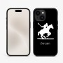 כיסוי בעיצוב אישי עם השם שלך לדגם - Apple iPhone 15 בעיצוב שחקן פולו - סוס
