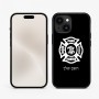 כיסוי בעיצוב אישי עם השם שלך לדגם - Apple iPhone 15 בעיצוב כבאי - תגית