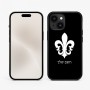 כיסוי בעיצוב אישי עם השם שלך לדגם - Apple iPhone 15 בעיצוב פרחי פרחים - צרפת