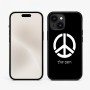 כיסוי בעיצוב אישי עם השם שלך לדגם - Apple iPhone 15 בעיצוב סמל השלום