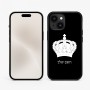 כיסוי בעיצוב אישי עם השם שלך לדגם - Apple iPhone 15 בעיצוב כתר מלכותי