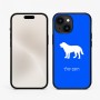 כיסוי בעיצוב אישי עם השם שלך לדגם - Apple iPhone 15 בעיצוב כלב