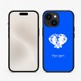 כיסוי בעיצוב אישי עם השם שלך לדגם - Apple iPhone 15 בעיצוב ראש פיל