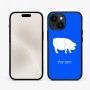 כיסוי בעיצוב אישי עם השם שלך לדגם - Apple iPhone 15 בעיצוב חזיר