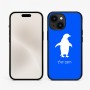 כיסוי בעיצוב אישי עם השם שלך לדגם - Apple iPhone 15 בעיצוב פינגווין