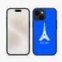 כיסוי בעיצוב אישי עם השם שלך לדגם - Apple iPhone 15 בעיצוב מגדל אייפל