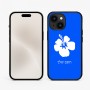 כיסוי בעיצוב אישי עם השם שלך לדגם - Apple iPhone 15 בעיצוב פרח היביסקוס