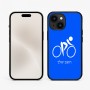 כיסוי בעיצוב אישי עם השם שלך לדגם - Apple iPhone 15 בעיצוב אופניים אולימפיים